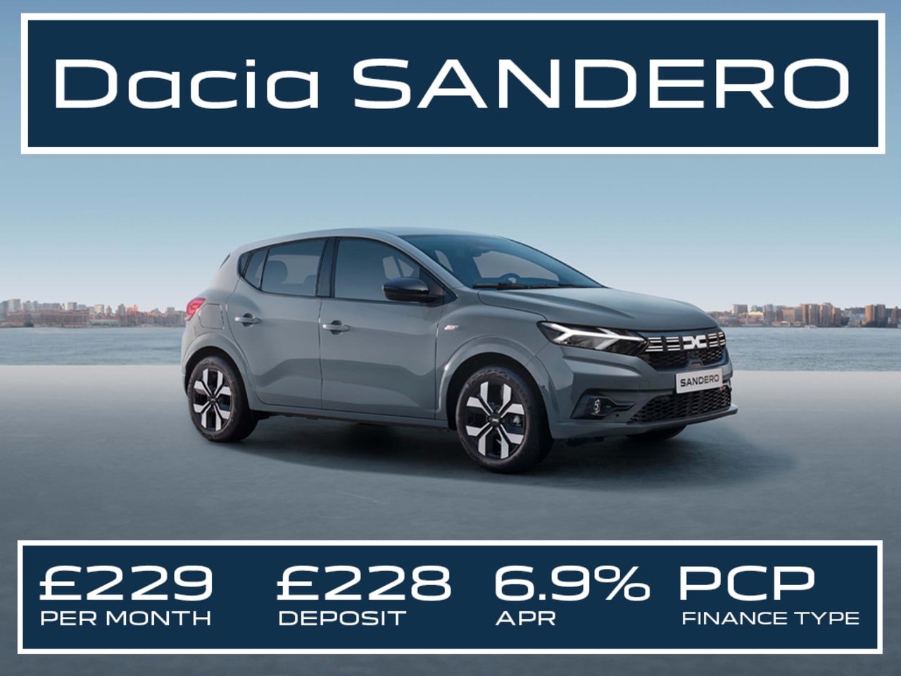 Low Deposit PCP: SANDERO Essential - £229 Per Month