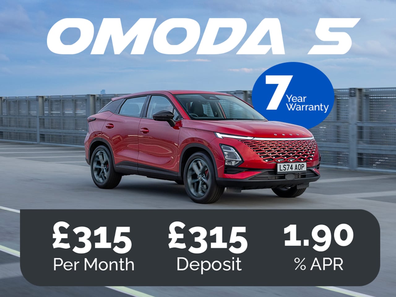PCP: OMODA 5 Comfort - £315 Per Month