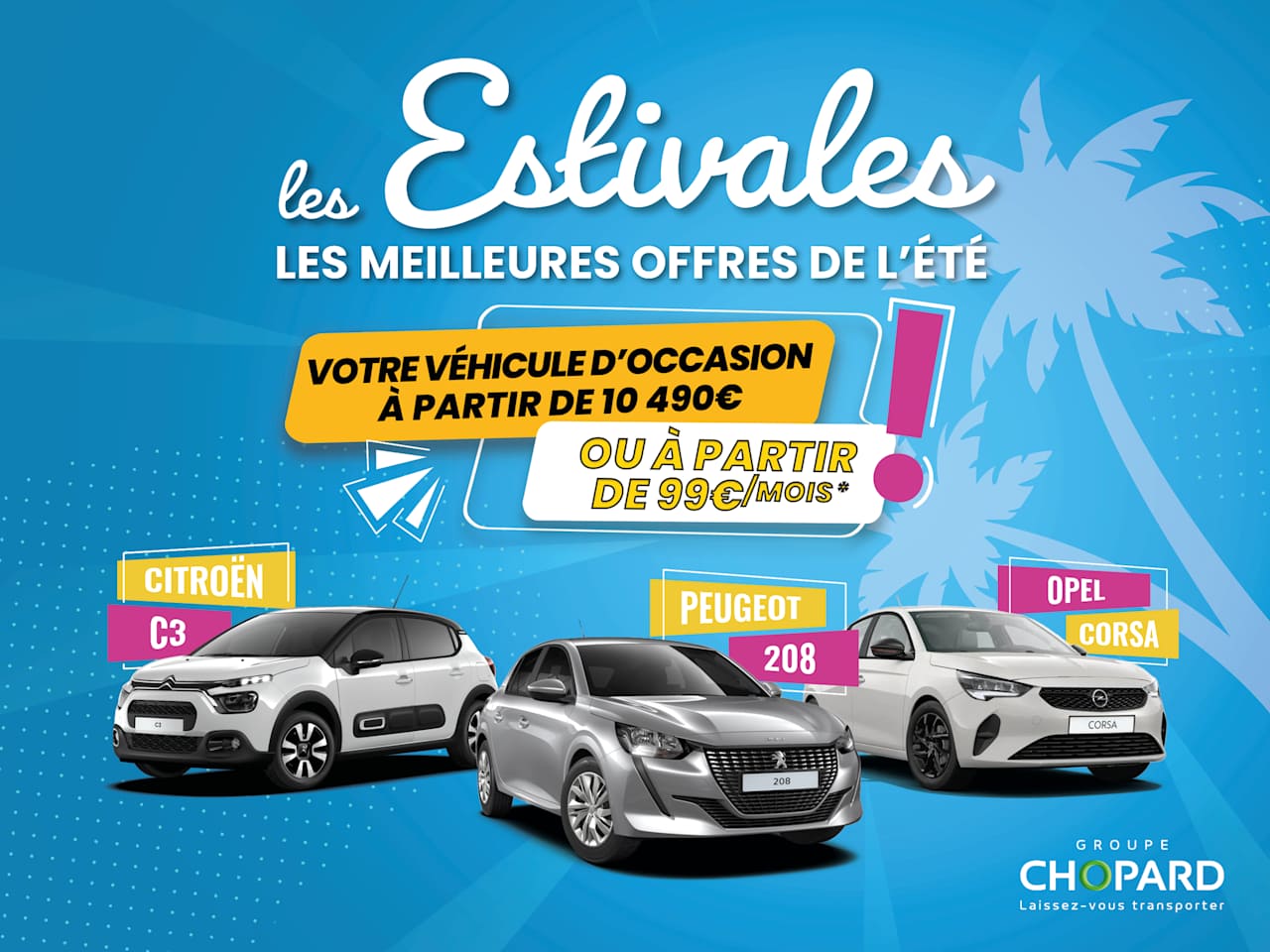 Votre Citadine d'occasion à partir de 99€/mois*