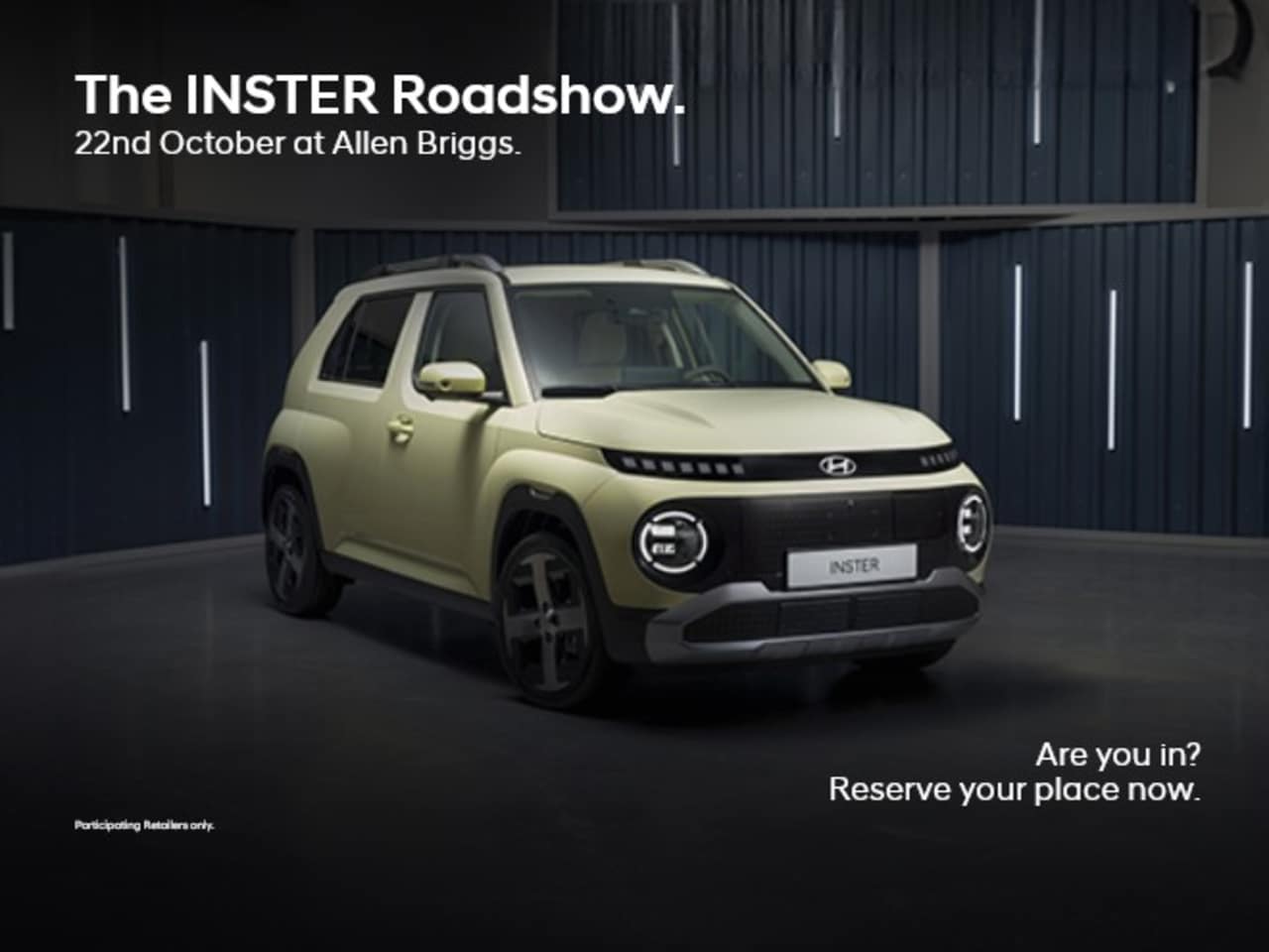 The INSTER Roadshow at Allen Briggs Chingford on the 22nd October