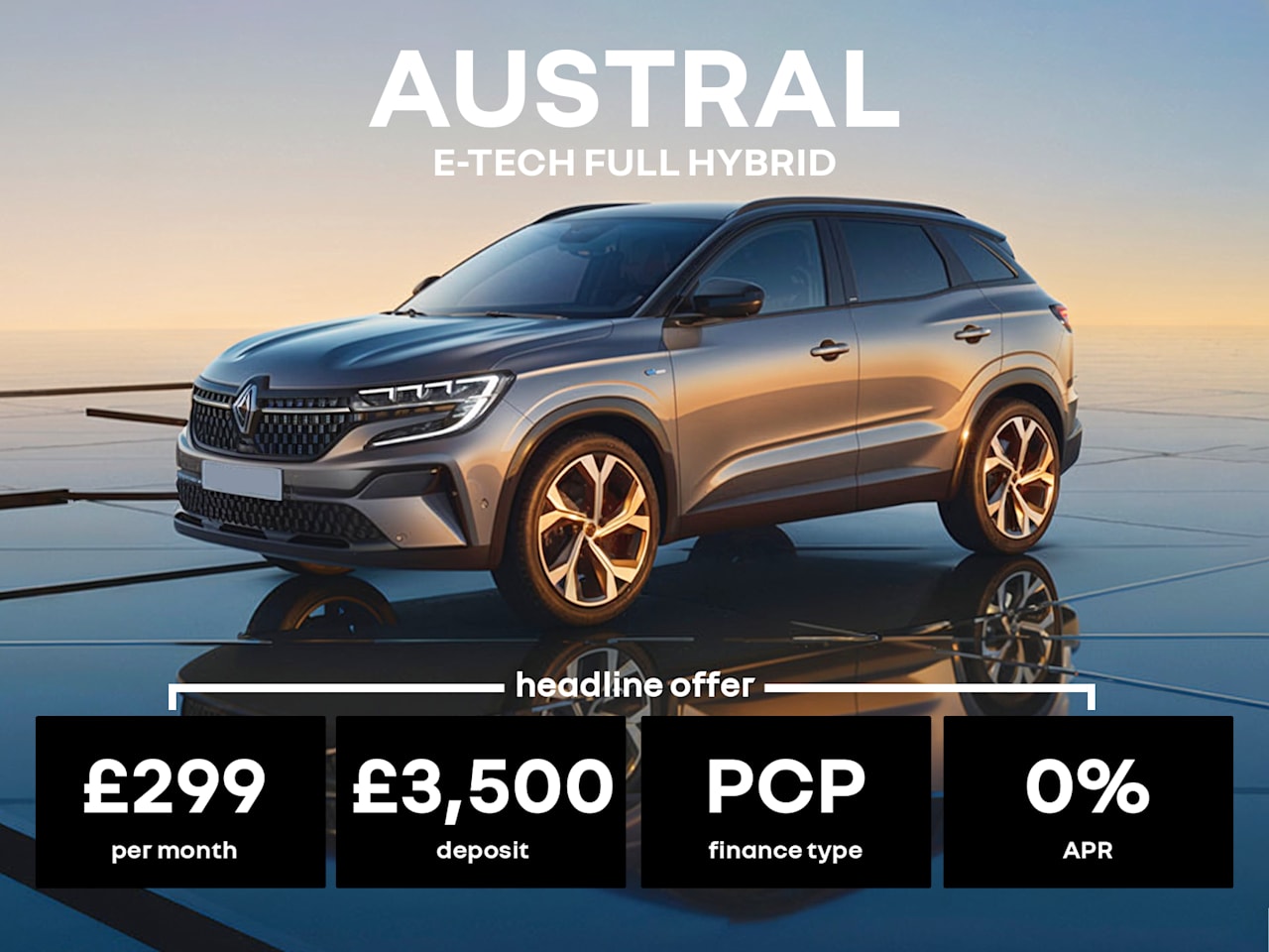 0% PCP: AUSTRAL esprit Alpine - £299 Per Month