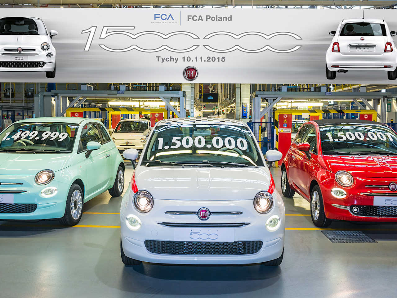 Fiat produces its 1.5 millionth Fiat 500