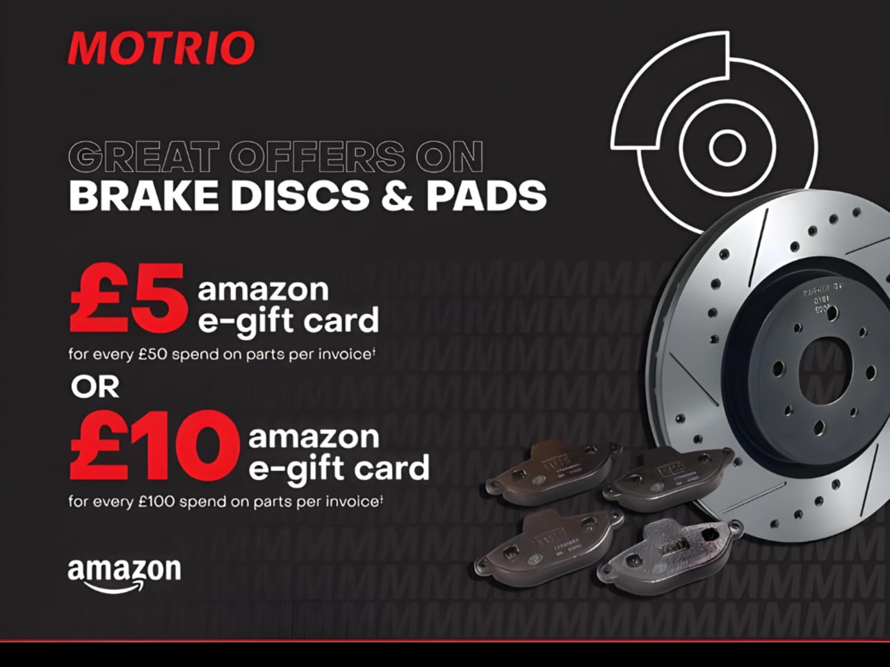 Motria Brake Disc and Pads Rewards