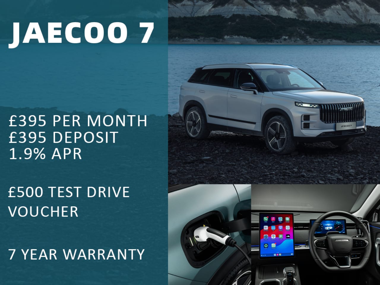 PCP: JAECOO 7 AWD Luxury - £395 Per Month