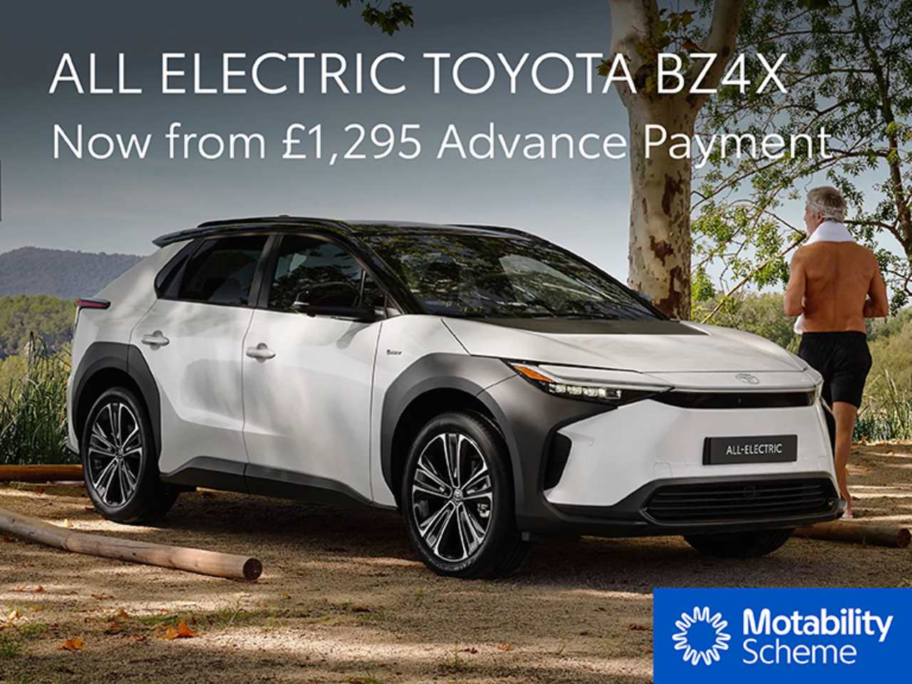 All Electric Toyota bZ4X From £1,295 Advance Payment