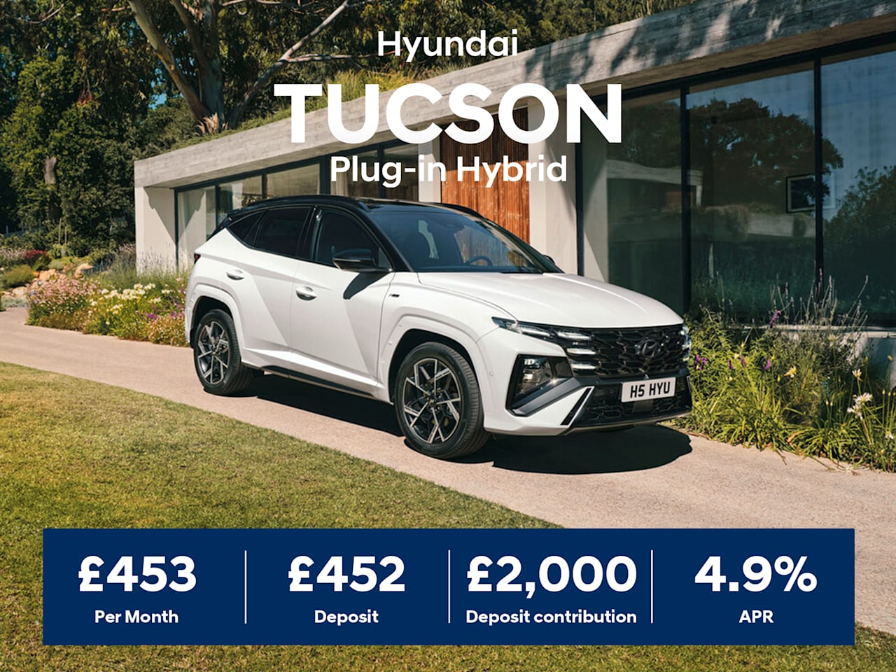 Low Deposit PCP: TUCSON PHEV Advance - £453 Per Month