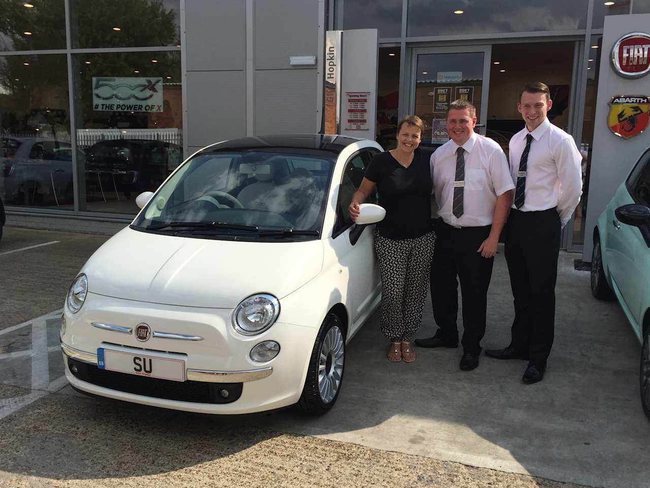 Su Harrison Purchases New Fiat 500