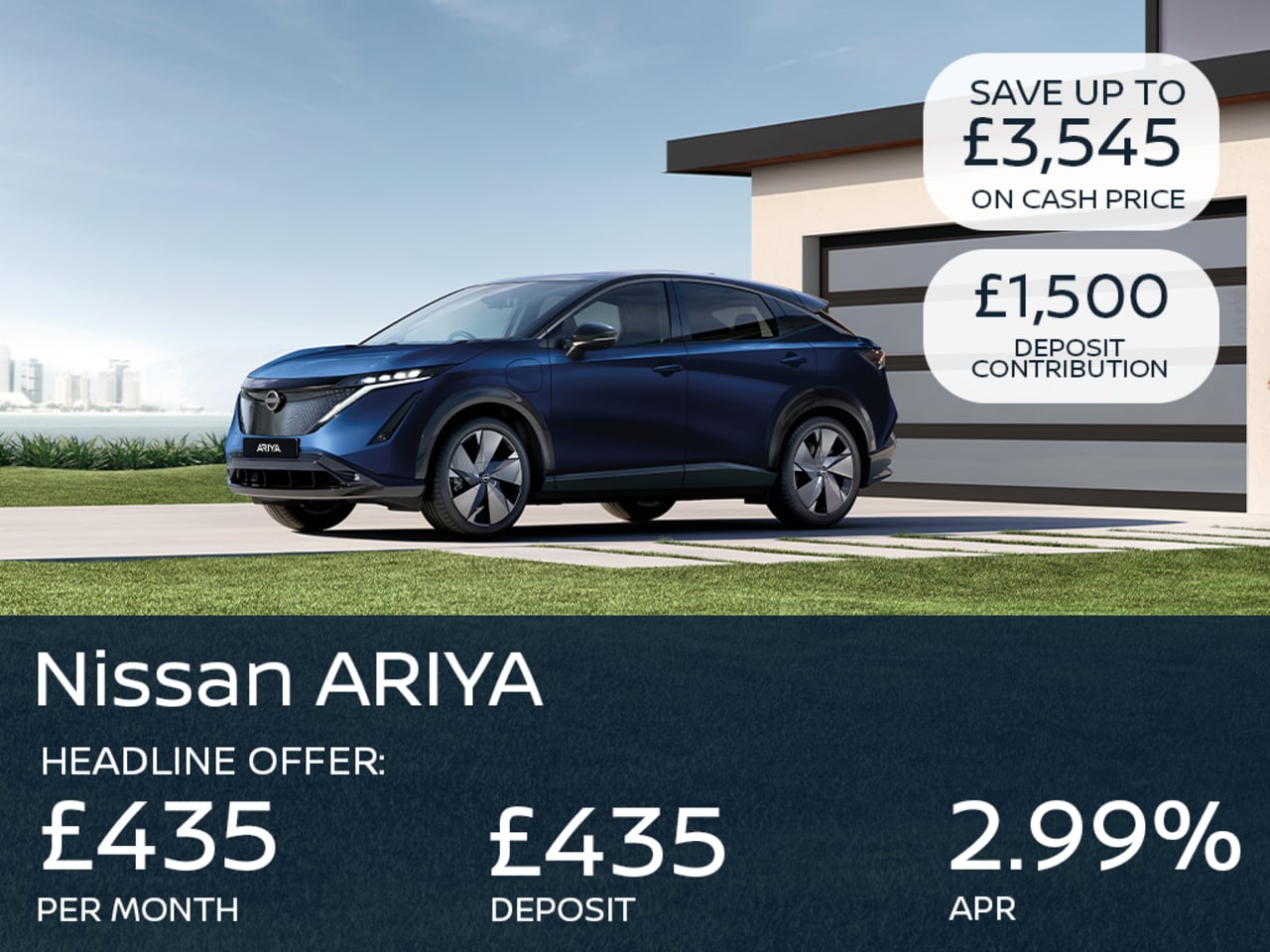 Nissan ARIYA Engage 63kWh - £435 Per Month