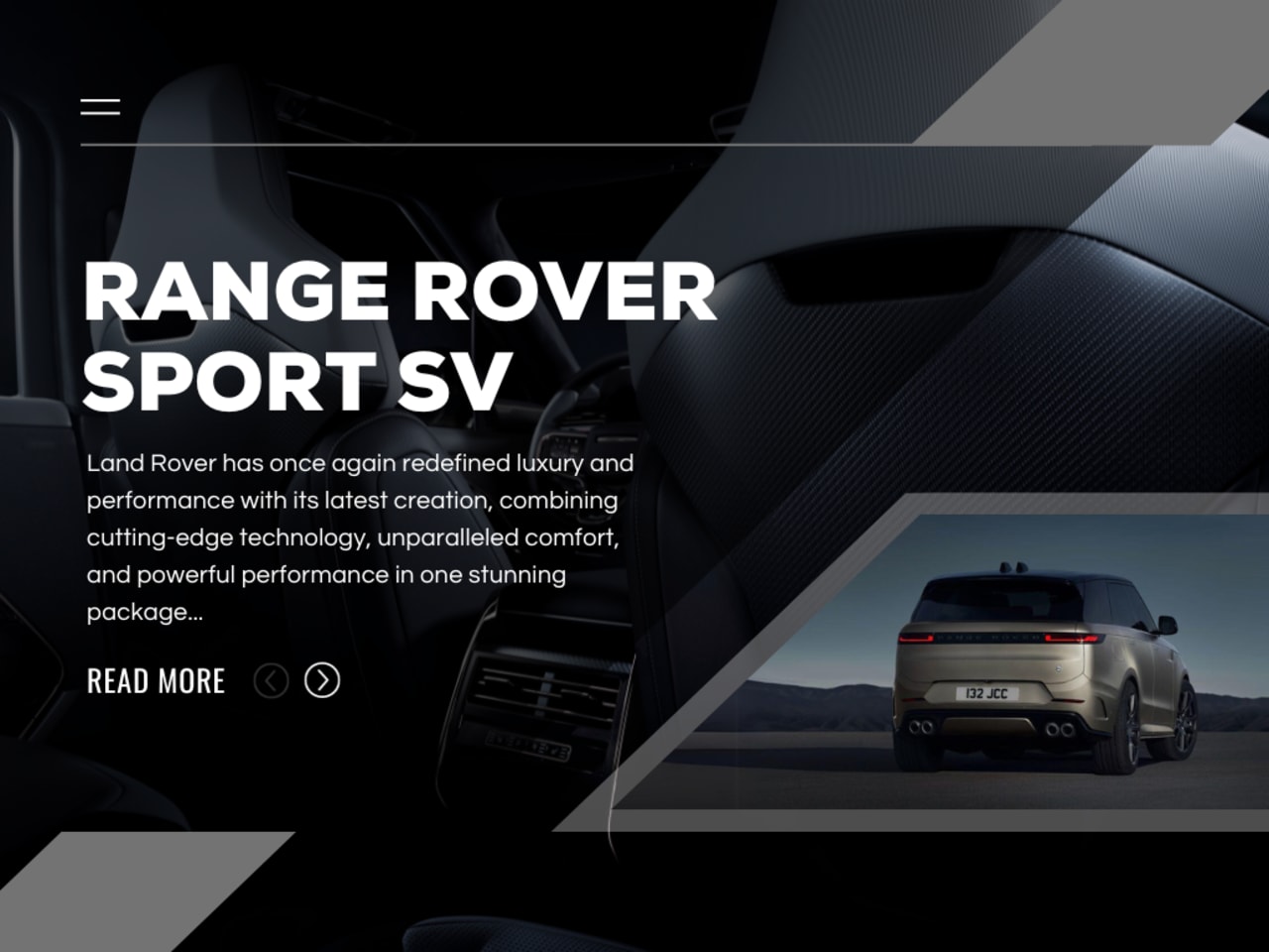 Luxury and Power: The All-New Range Rover Sport SV