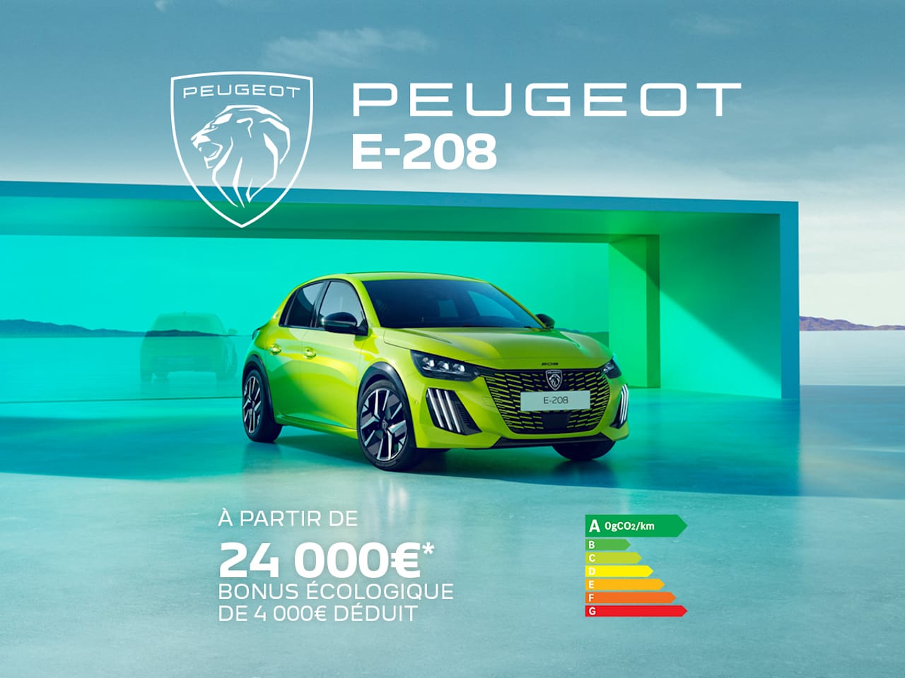 Votre Nouvelle Peugeot e-208 dès 24 000€*