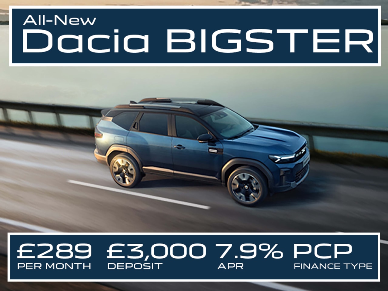 Low Payment PCP: BIGSTER Expression - £289 Per Month