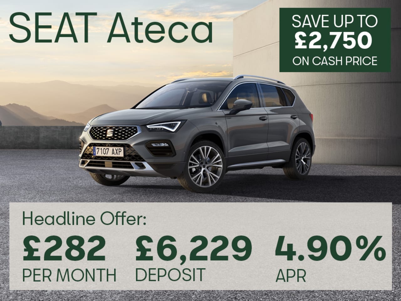PCP: ATECA SE 115 - £282 Per Month