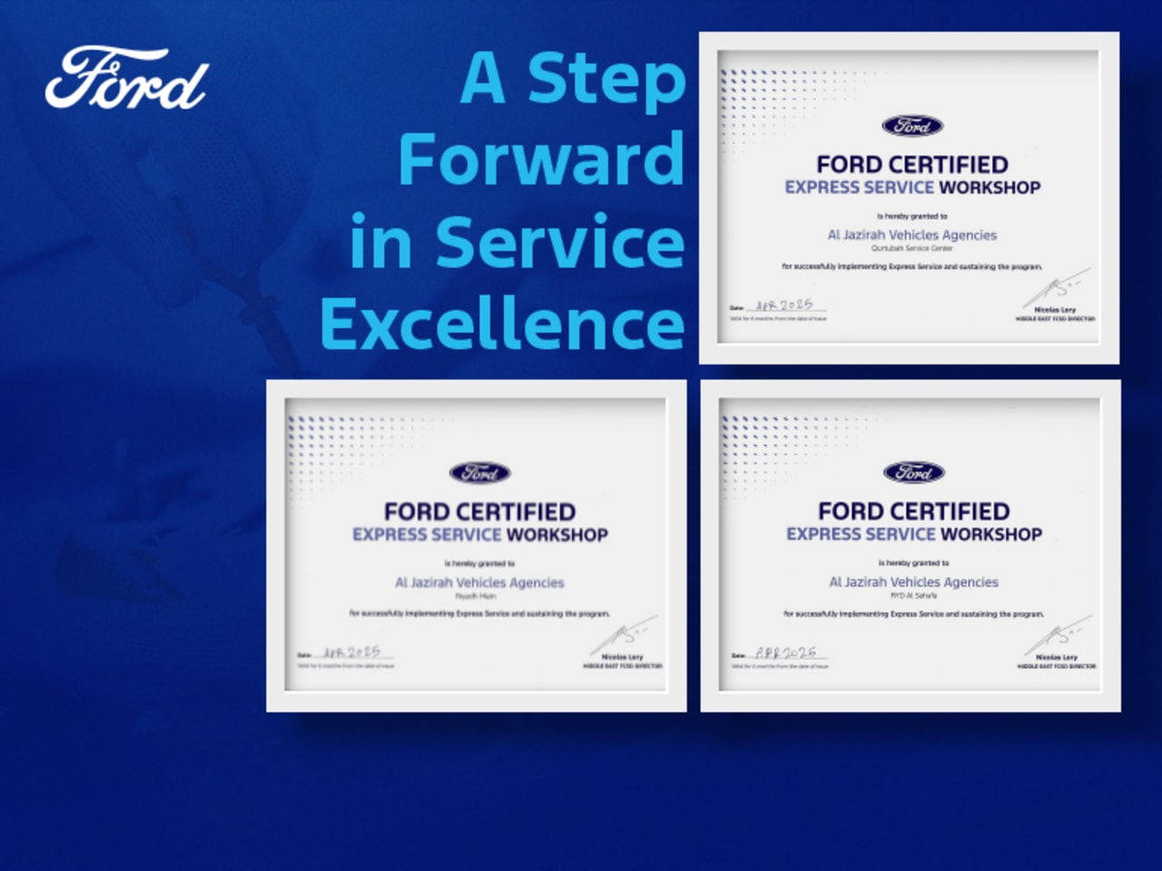 Ford Express Service Certification Announcement