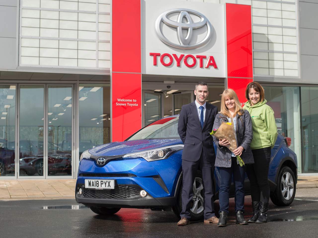 Snows Toyota Exeter have made a wheel deal for Children's Hospice South West!