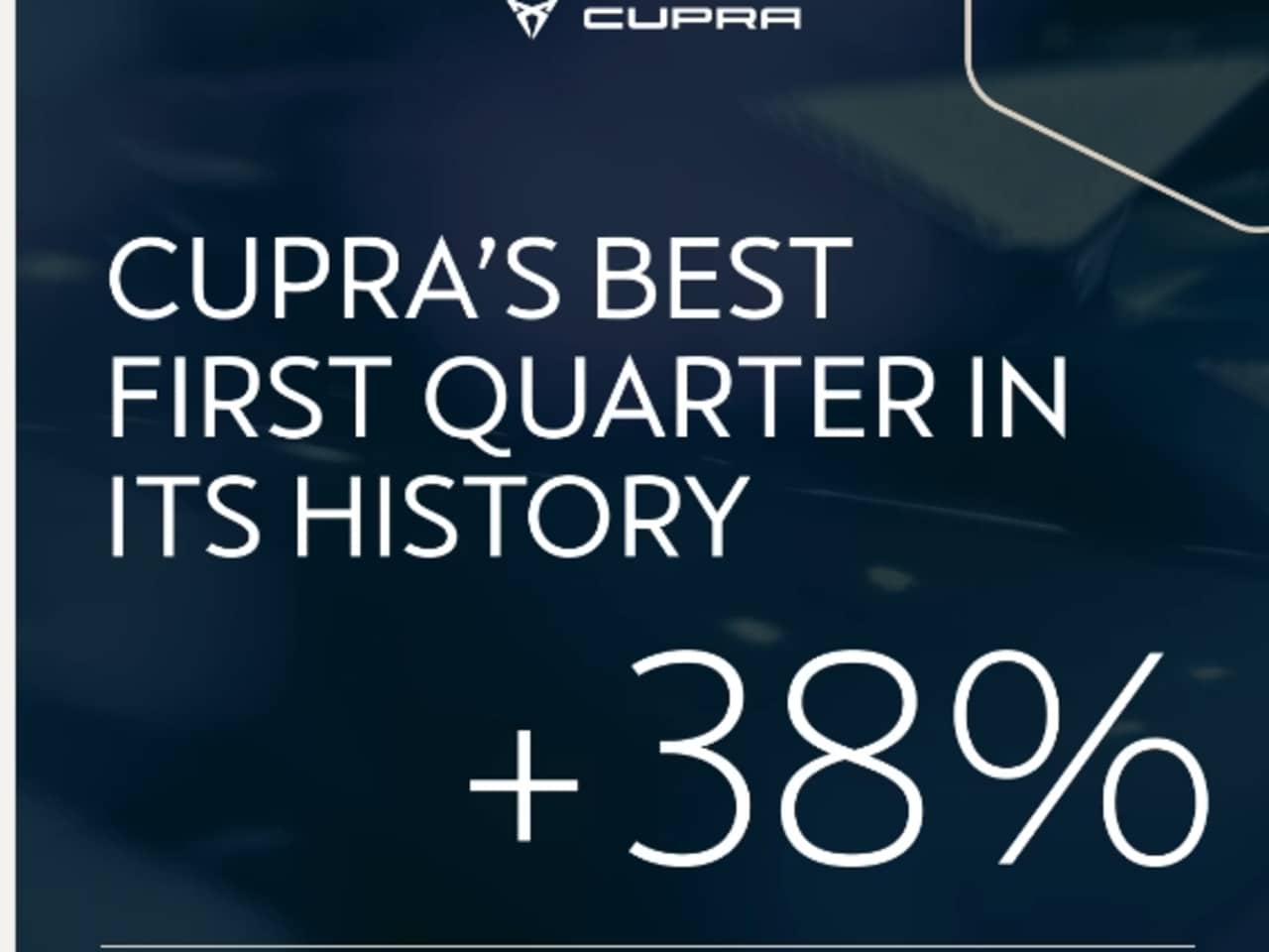 CUPRA's Best First Quarter in its History 