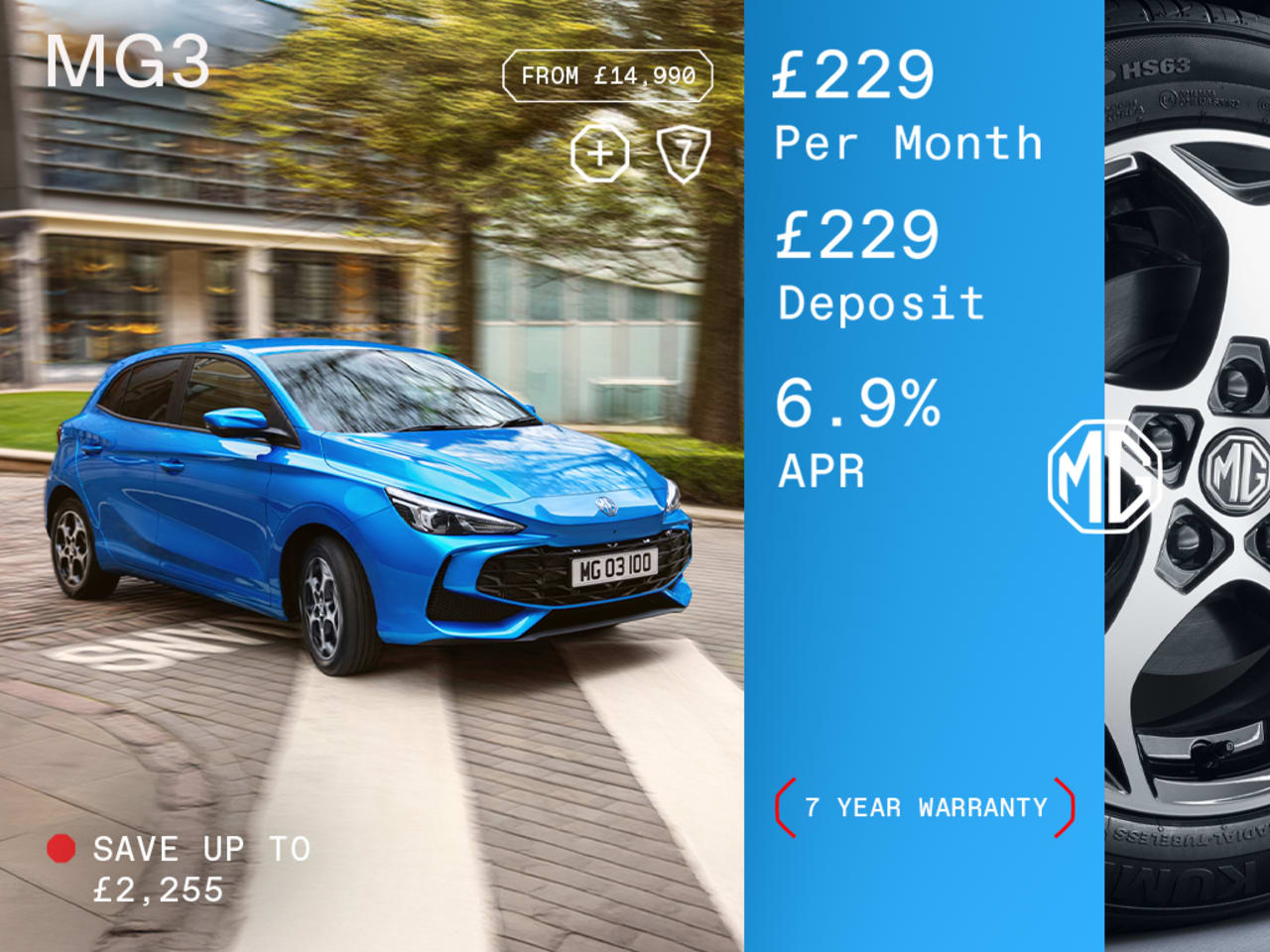 Low Deposit PCP: MG3 SE - £229 Per Month