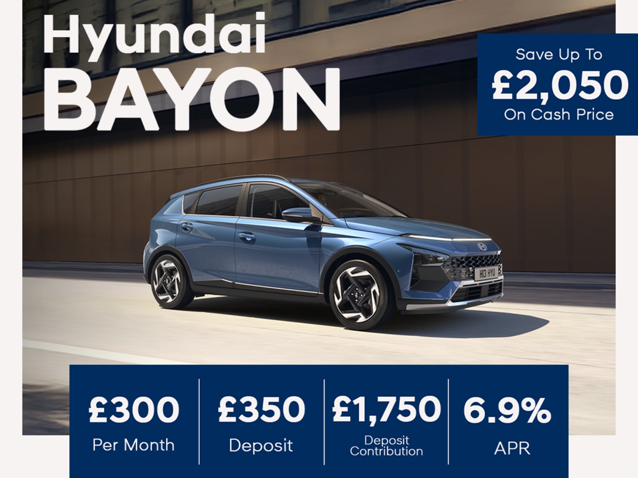 Low Deposit PCP: BAYON Advance - £300 Per Month