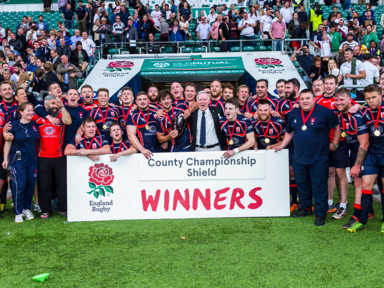 Snows Sponsored Hampshire Rugby Team Win County Championship Shield