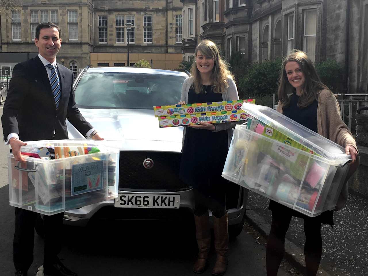 Pentland Jaguar Edinburgh sick kids charity craft donation
