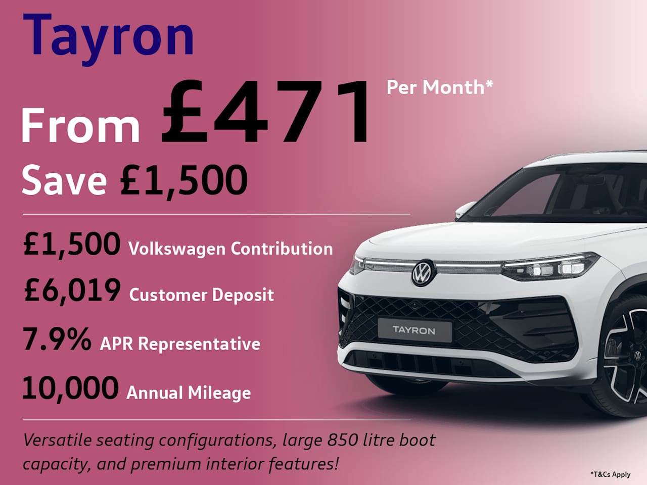 Tayron Finance Offer