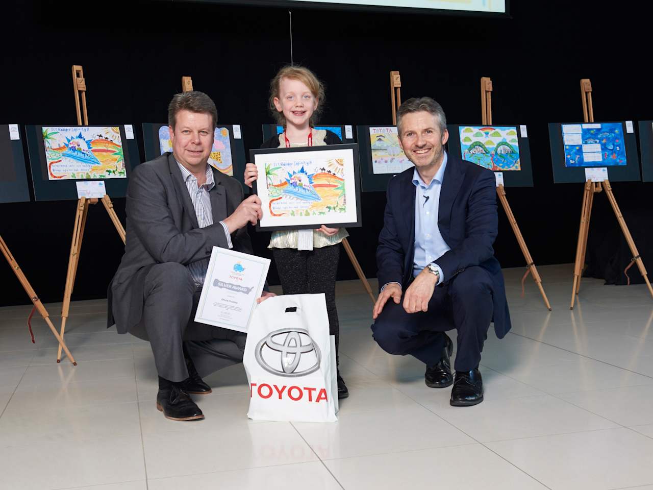 Young Olivia Onslow wins Silver in the Toyota Dream Car Contest