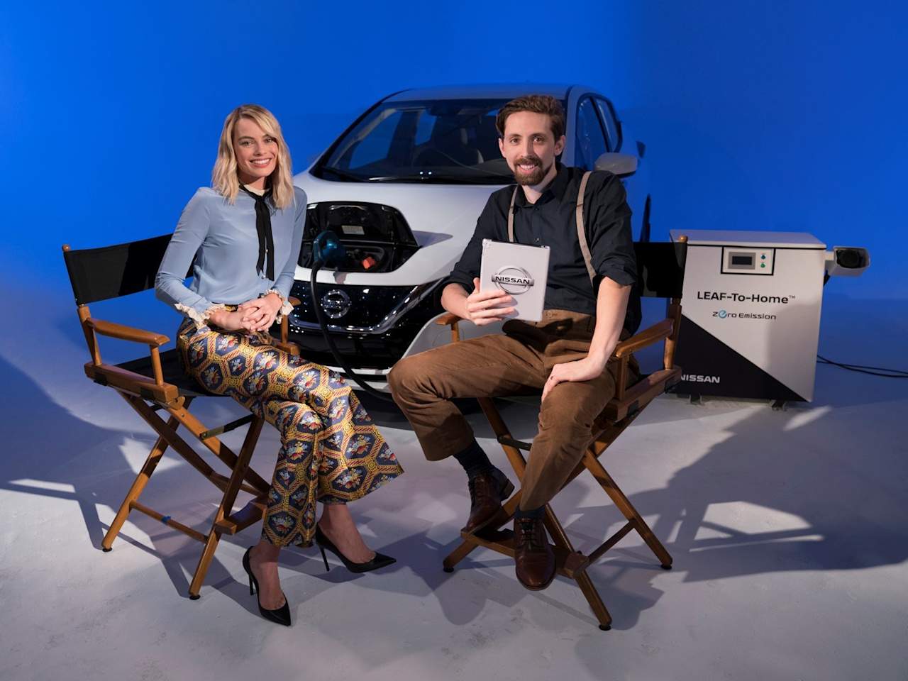 NISSAN ELECTRIC VEHICLE AMBASSADOR, MARGOT ROBBIE MAKES AN ANNOUNCEMENT LIVE ON FACEBOOK