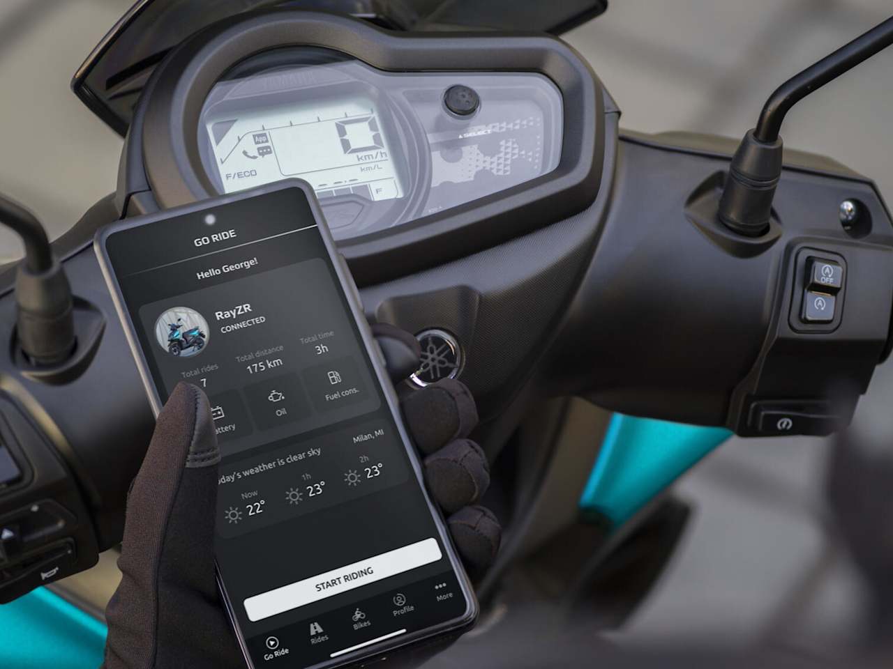 Yamaha RayZR : Nouvelle livrée, connectivité et Euro5+ en 2025