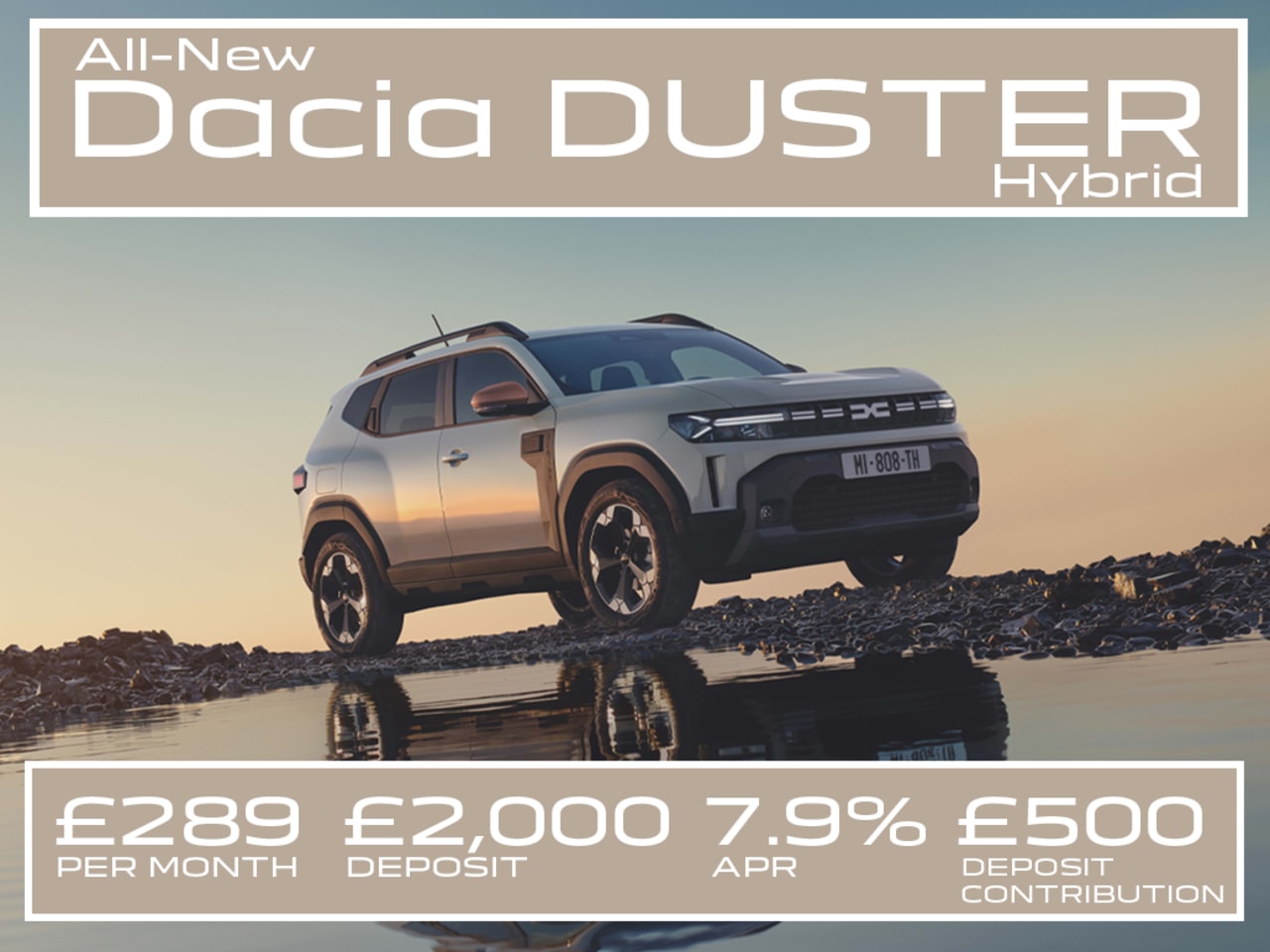 Low Payment PCP: DUSTER Hybrid Expression 140 Auto - £289 Per Month