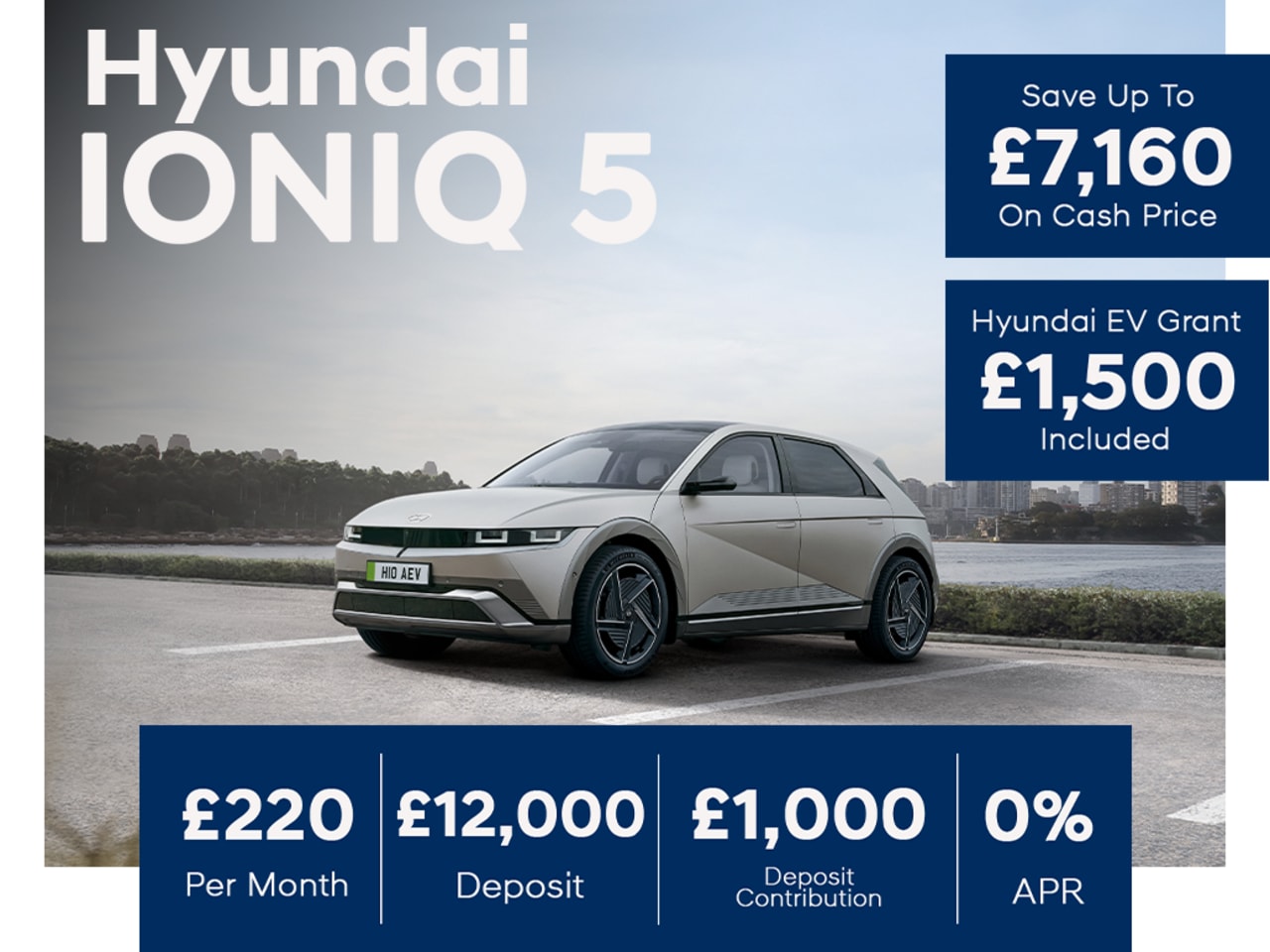 0% PCP: IONIQ 5 Advance 63kWh 170PS - £220 Per Month