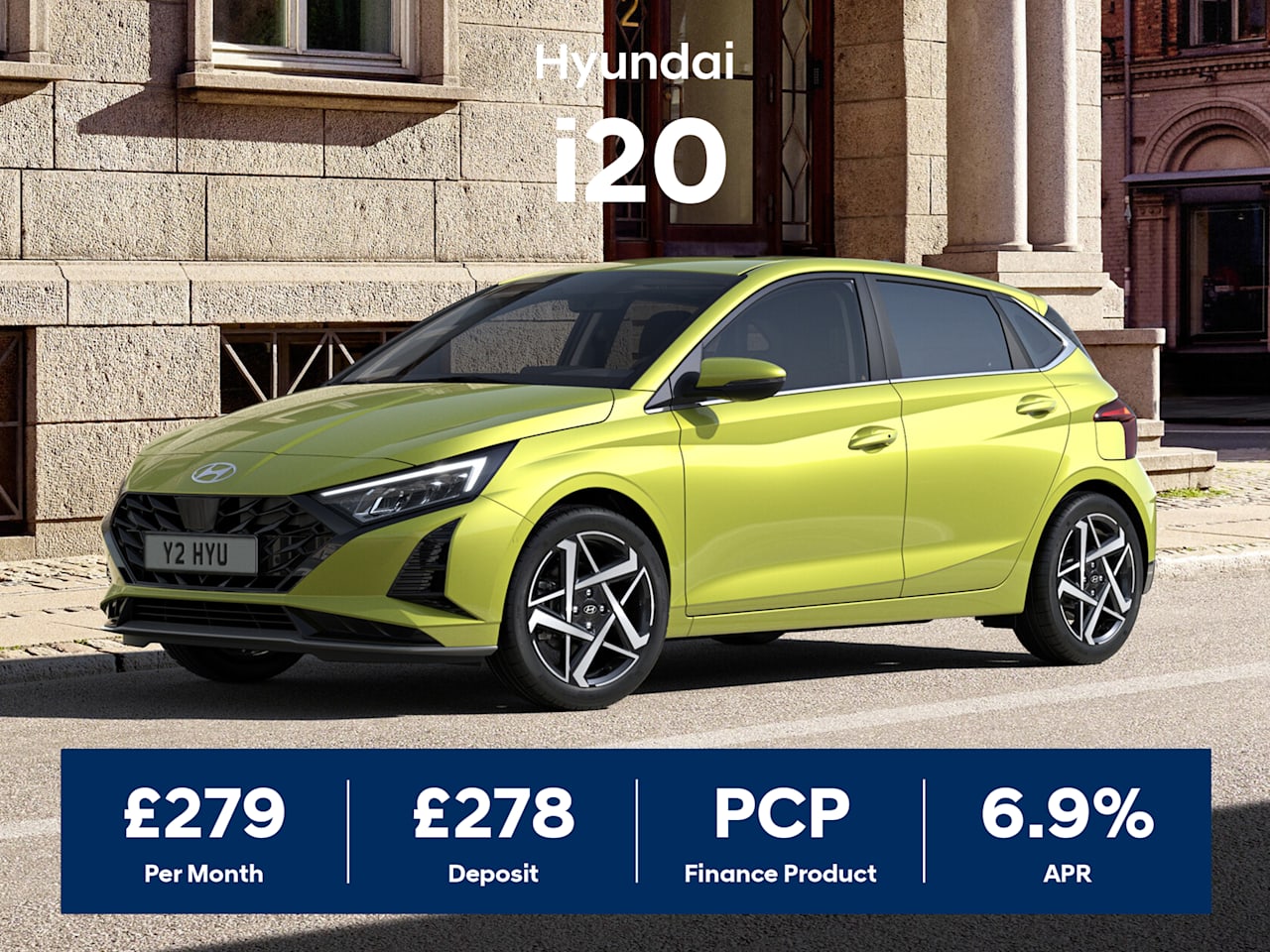 Low Deposit PCP: i20 Advance - £279 Per Month