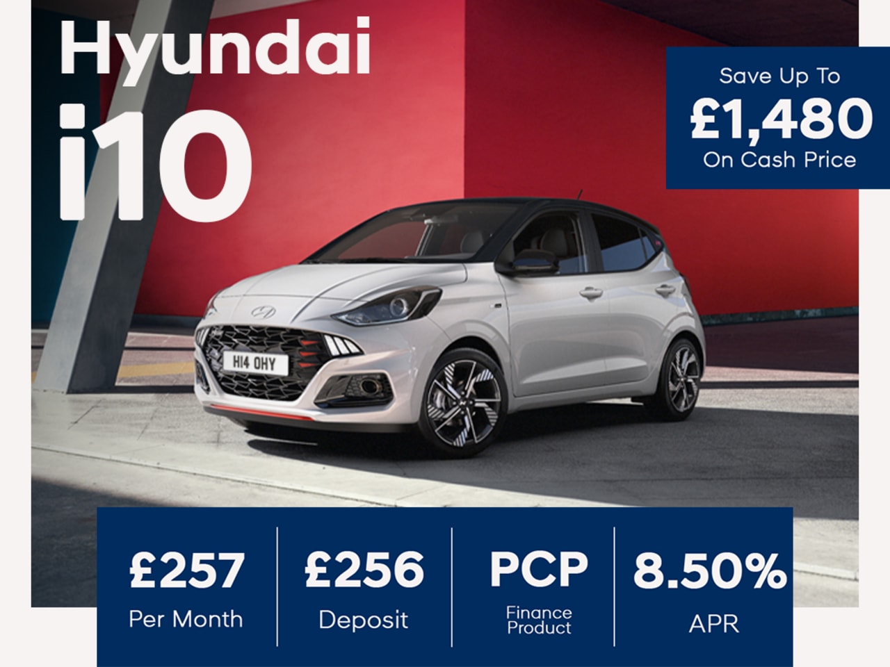 Low Deposit PCP: i10 Advance - £257 Per Month