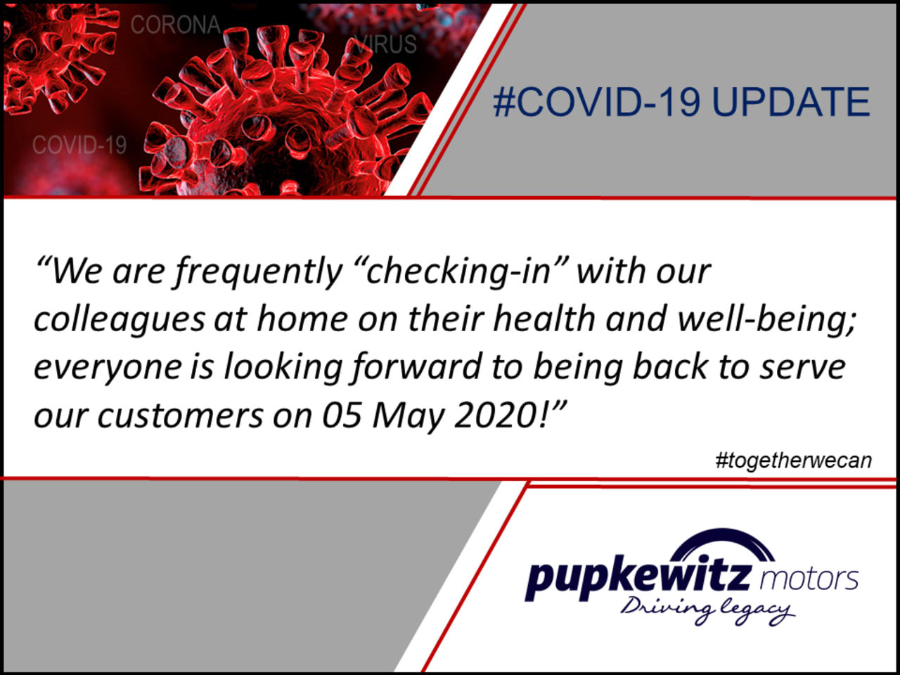COVID 19 Update 21.04.2020
