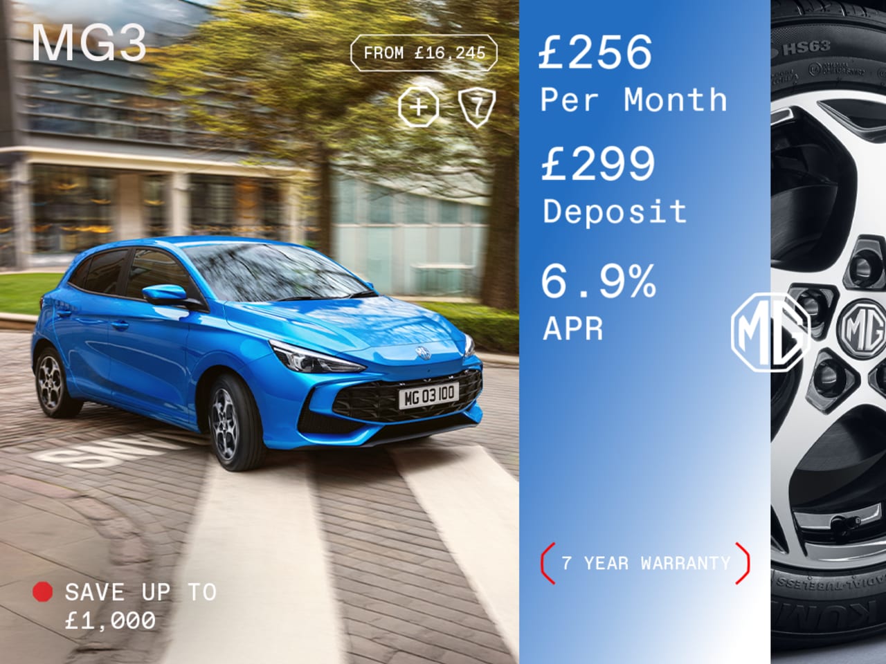 Low Deposit PCP: MG3 SE - £256 Per Month