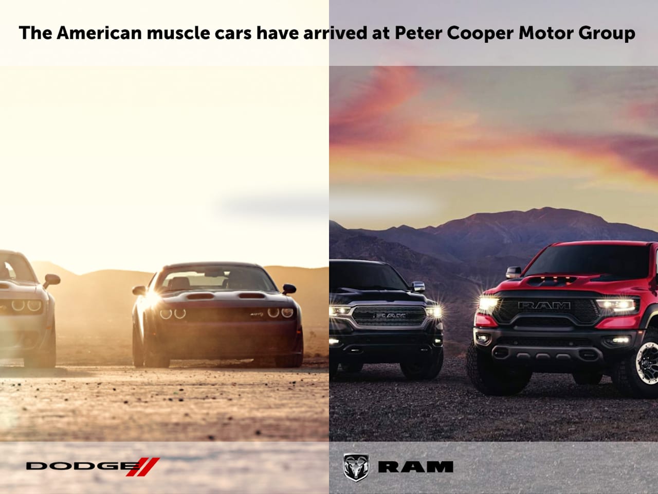 Dodge & RAM Now Available at Peter Cooper Motor Group