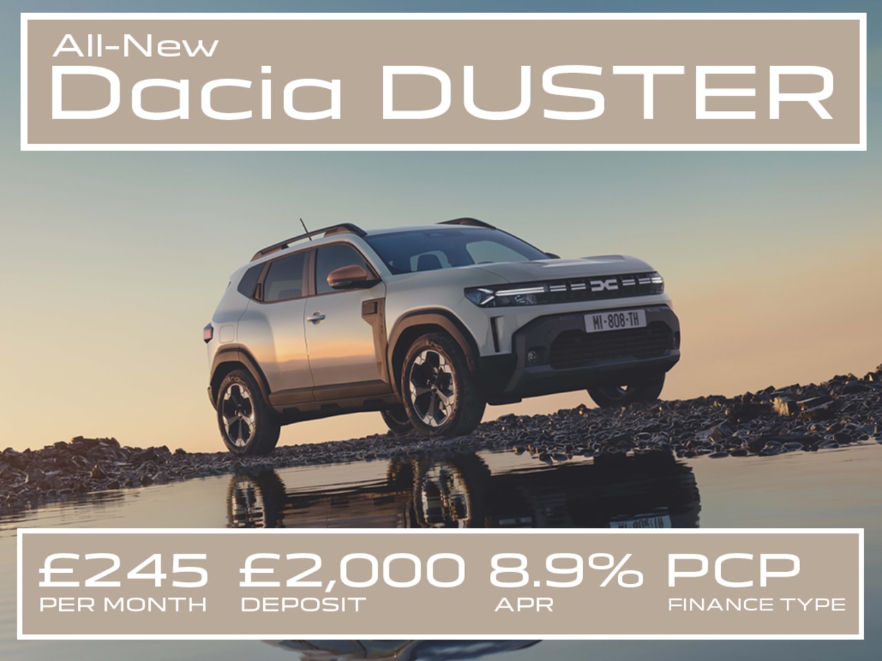 PCP: New DUSTER Essential Bi-Fuel - £245 Per Month