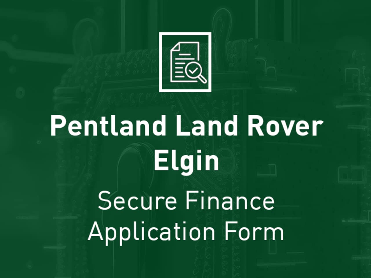 Pentland Land Rover Elgin