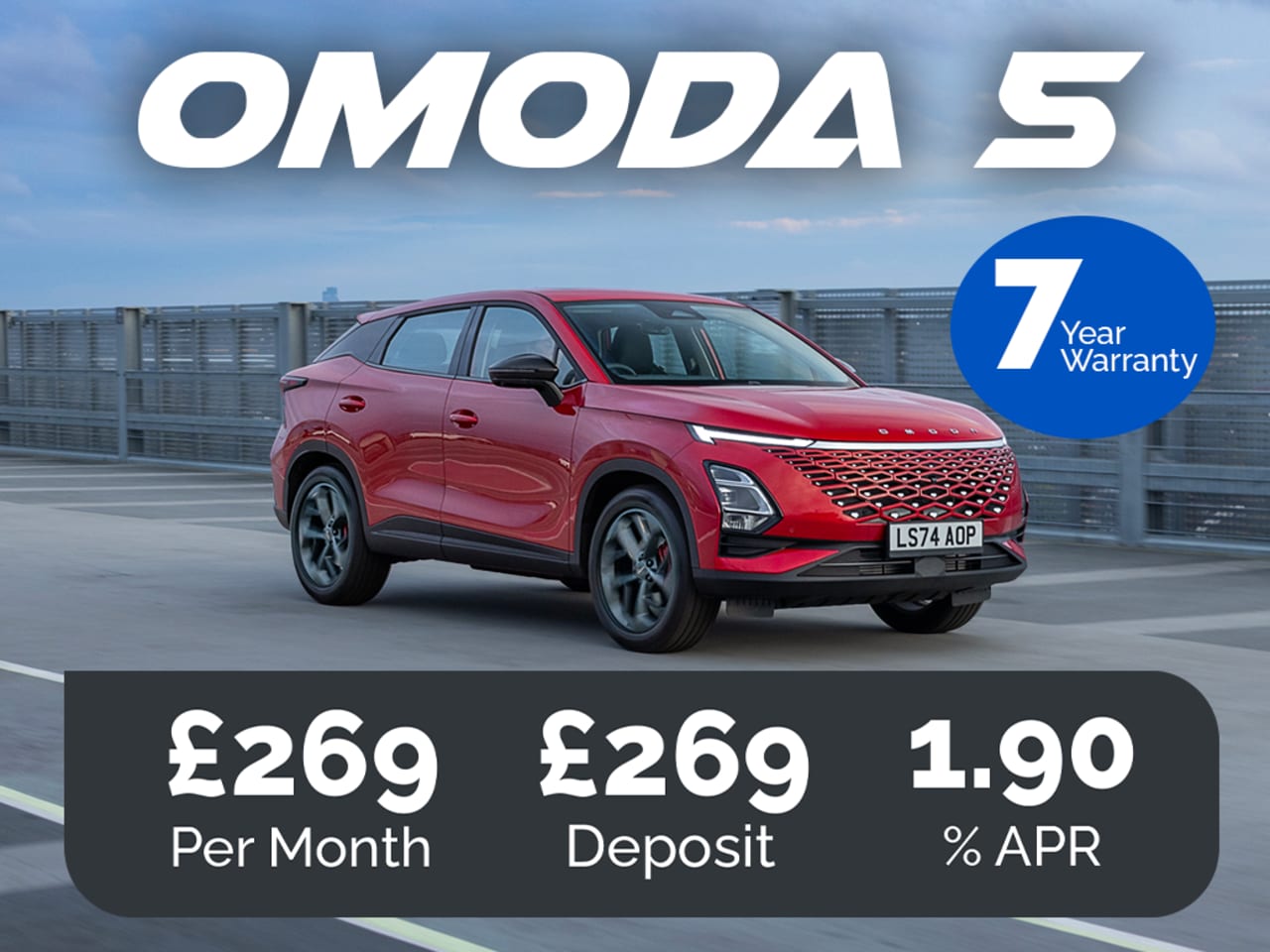 PCP: OMODA 5 Knight - £269 Per Month