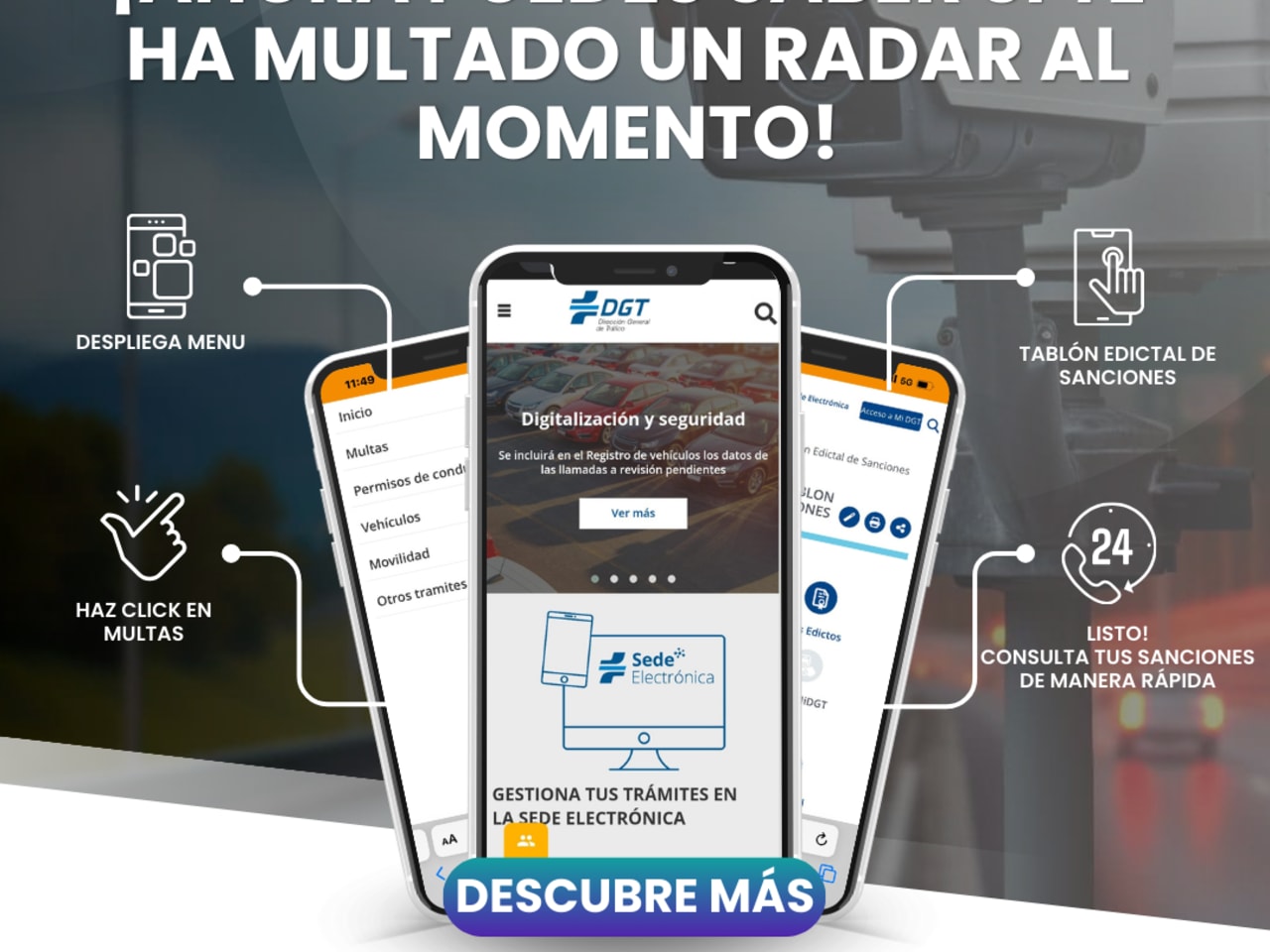 La Dirección General de Tráfico ha generado una nueva herramienta que permite a los conductores verificar las infracciones y las multas