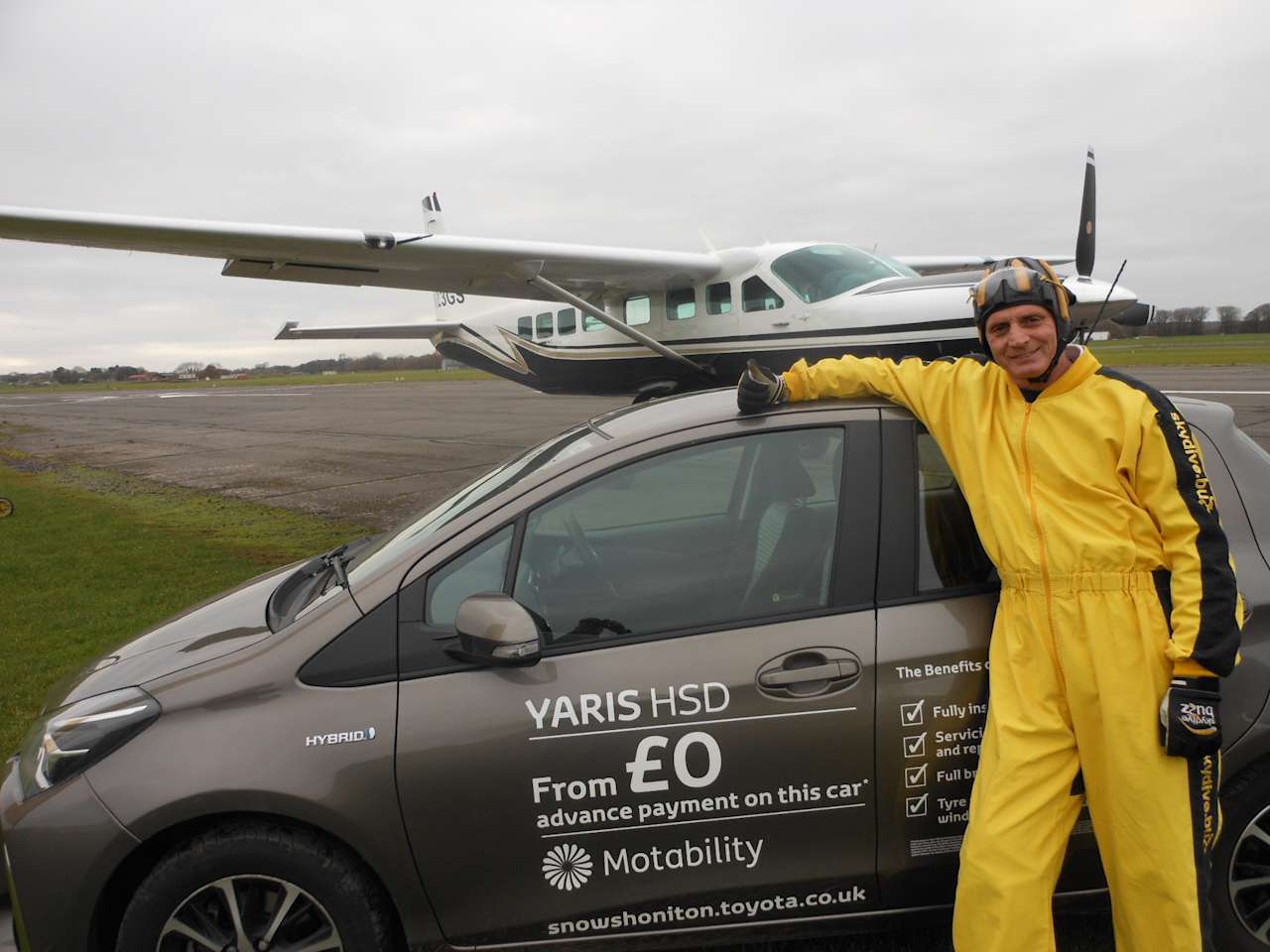 Toyota Honiton venture into some 'new heights' with our latest sponsorship