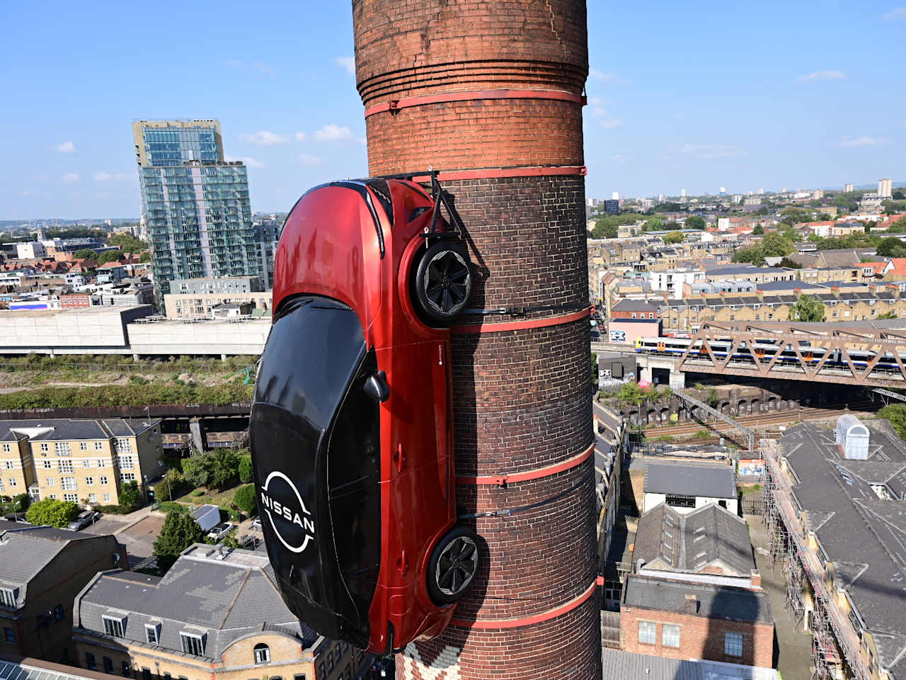 You can’t miss the New Nissan Qashqai, it’s parked on a chimney 