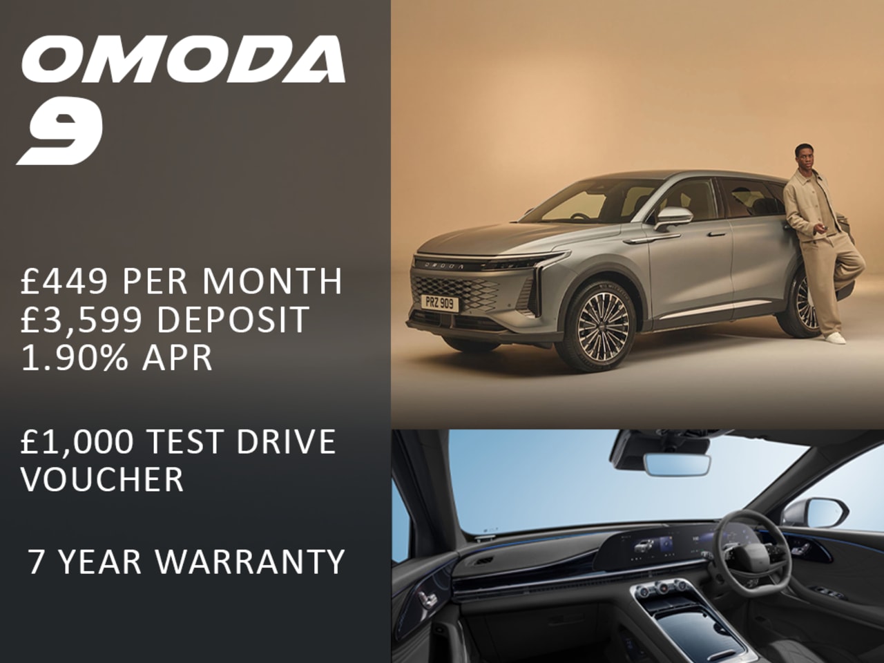 PCP: OMODA 9 Noble - £455 Per Month