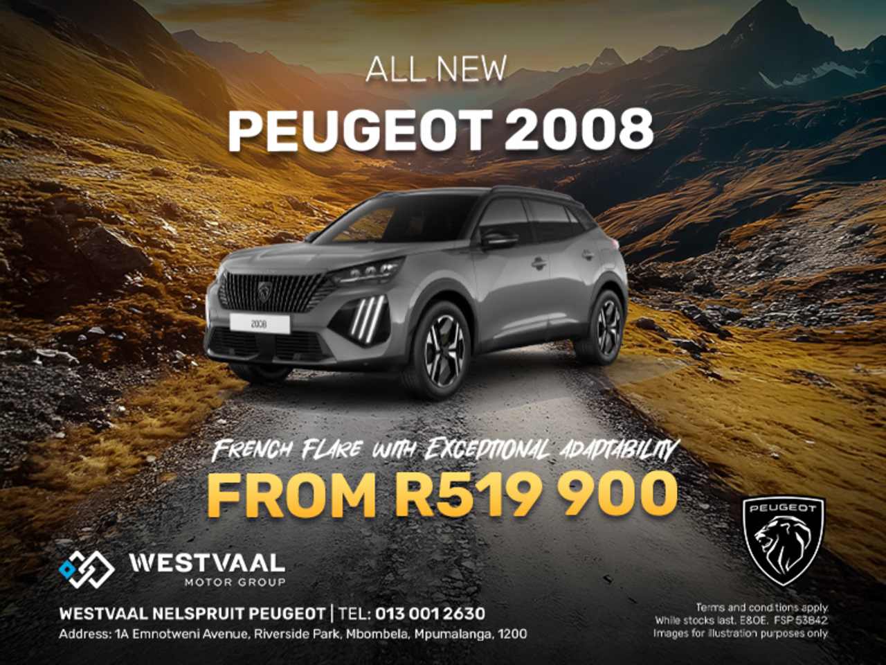 New 2008 From R519 900