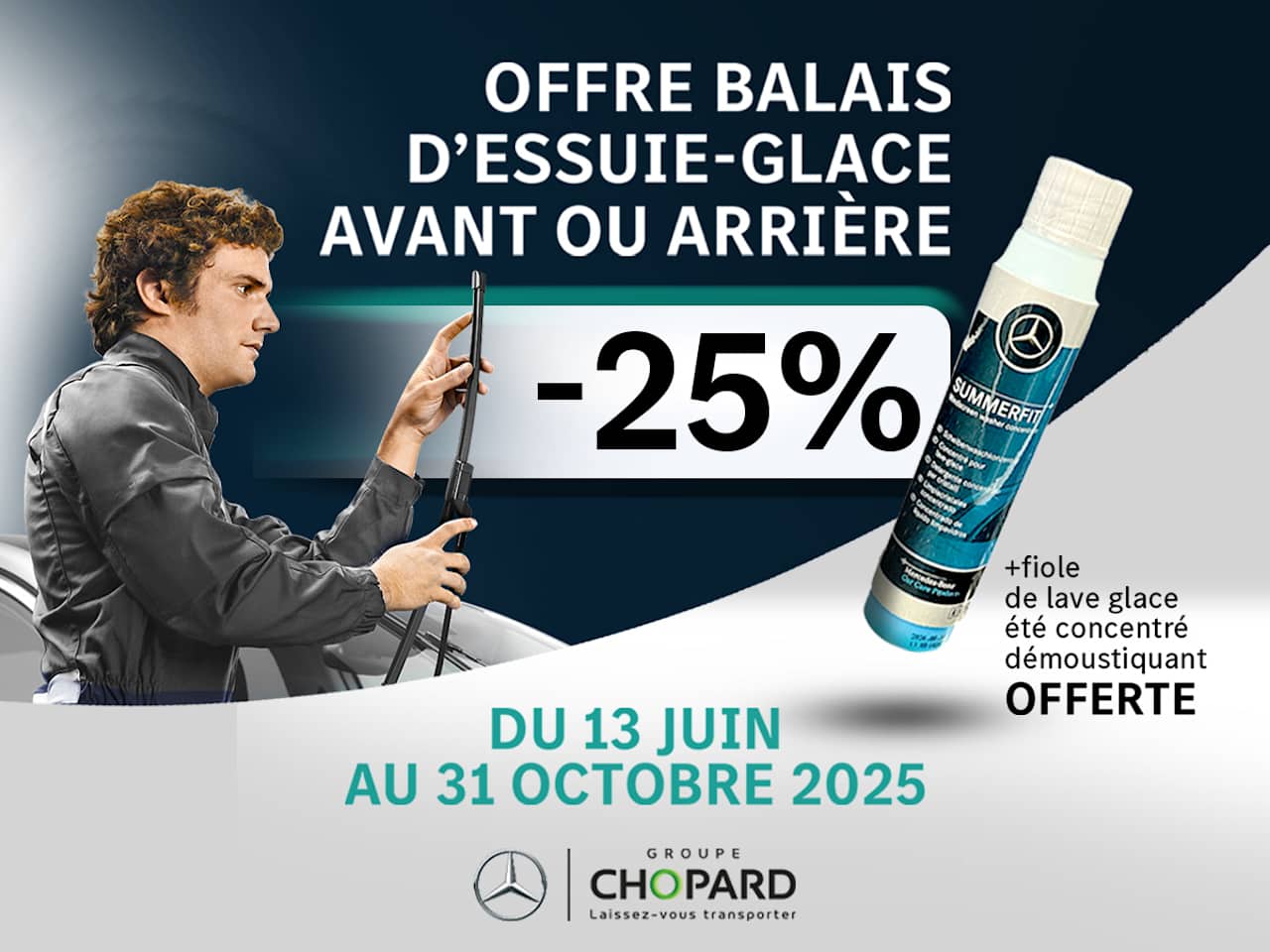 Vos balais essuie-glace à -25% chez Mercedes-Benz Nevers