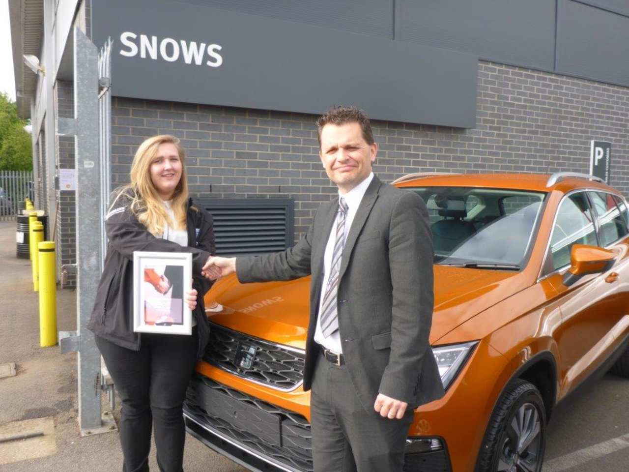 Daisy Brinkhurst from Snows SEAT Portsmouth wins apprentice of the year!