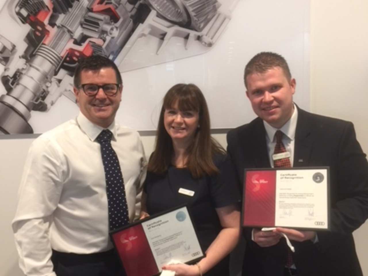 Aberdeen Audi staff recognised for going the extra mile