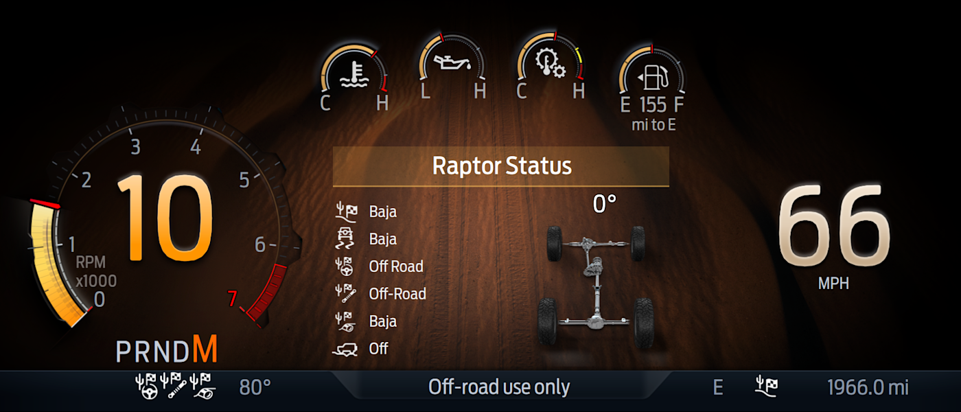 2025 Ford Bronco Raptor™ – Terrain Management System™ with G.O.A.T. Modes™
