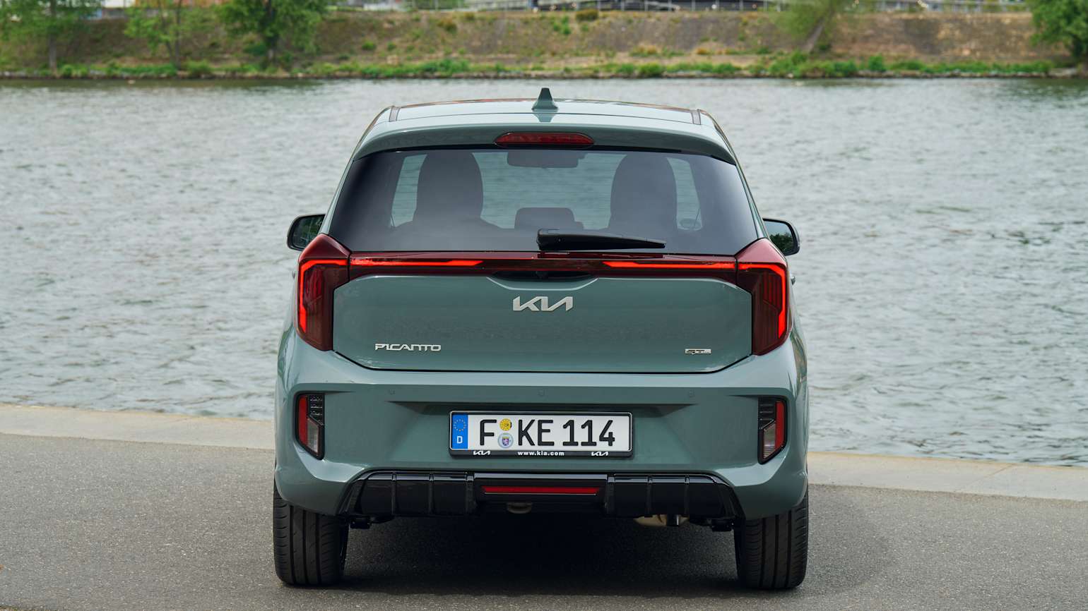 New Kia Picanto — rear three-quarter exterior