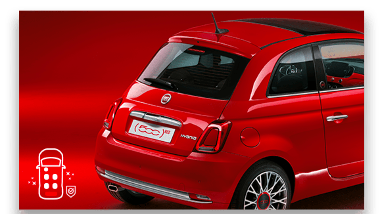 Fiat 500 RED Interior