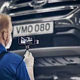A Ford technician performing a Video Check