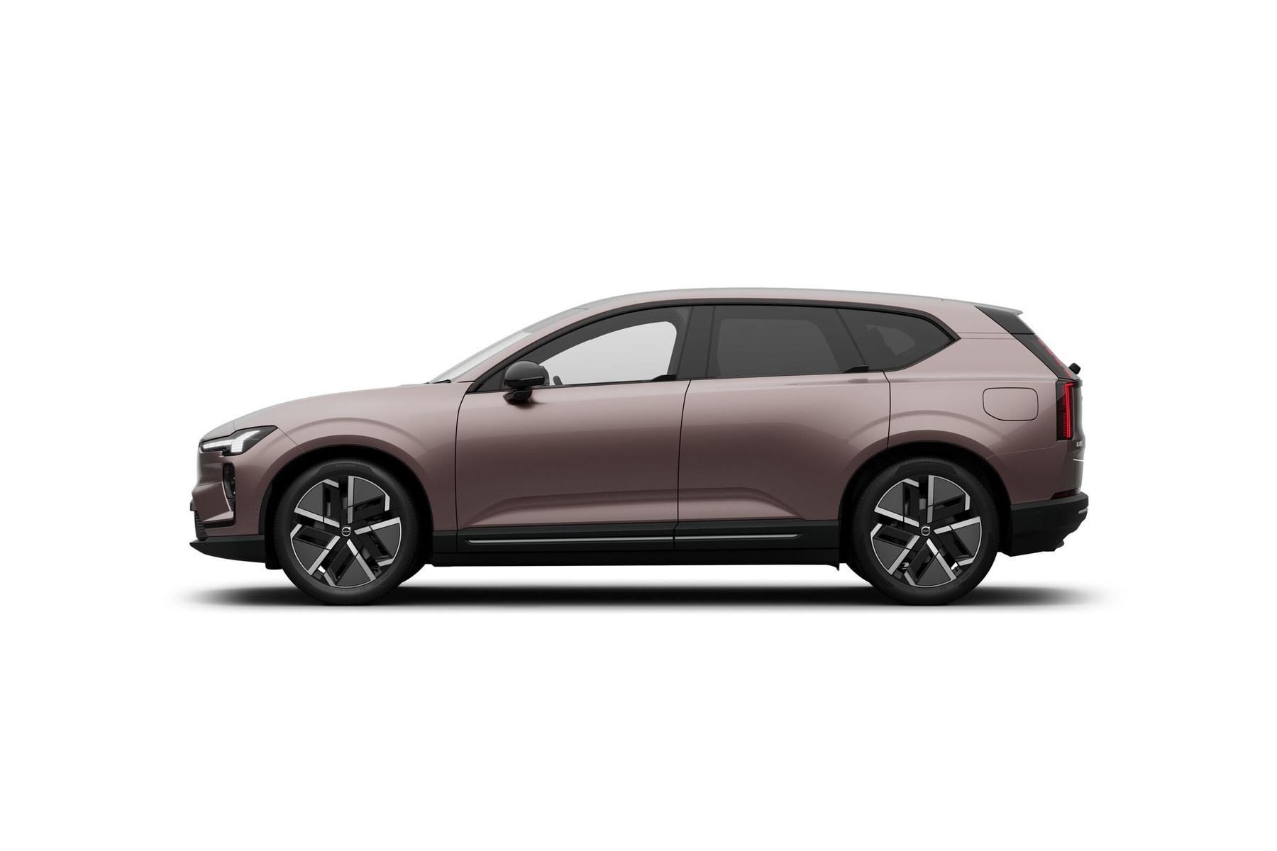 New Volvo EX60 Ultra in Heather Bronze, MY27 studio side view
